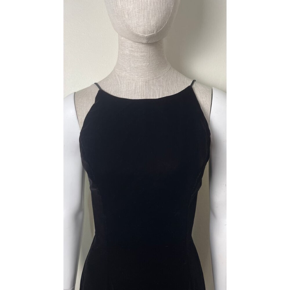 VINTAGE JESSICA MCCLINTOCK VELVET AND LACE STEVIE NICKS DRESS 6 - Picture 6 of 9